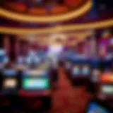 Vibrant Gaming Atmosphere at MGM Grand A vibrant gaming floor showcasing diverse casino games