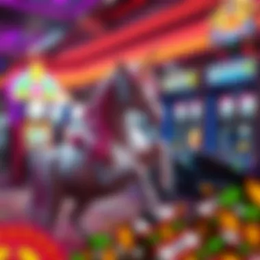 Fantasy Elements in Unicorn Gaming An enchanting scene featuring unicorns and fantasy elements that complement the gaming experience.