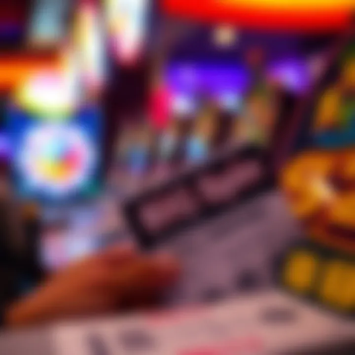 A close-up view of lottery tickets being purchased for the New Hampshire Lottery Big Spin.