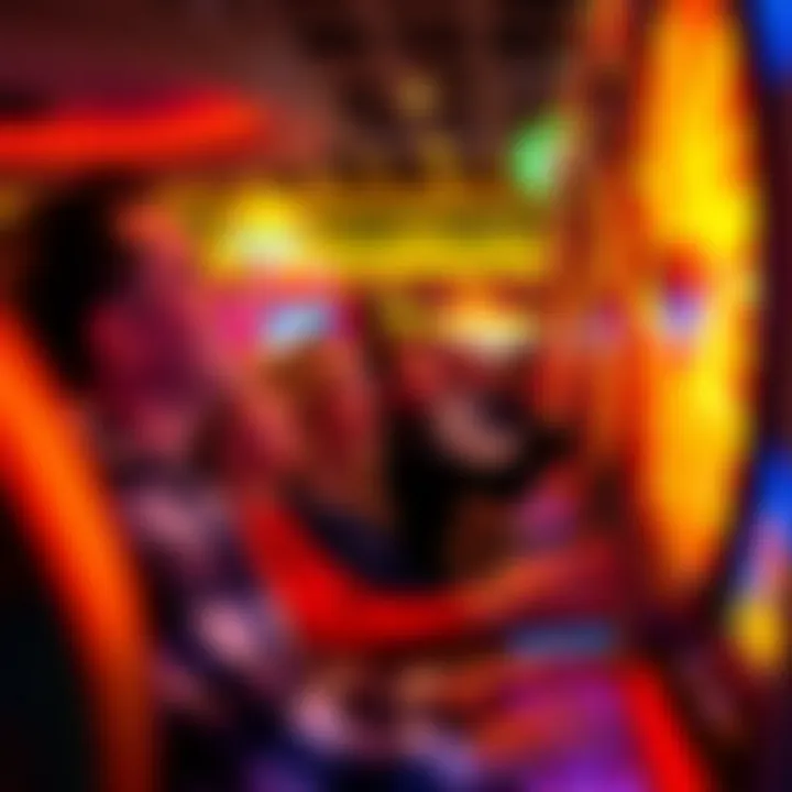 An engaging scene of players excitedly watching the results of the New Hampshire Lottery Big Spin.