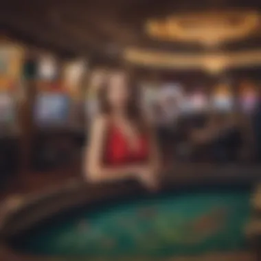 Responsible Gambling Environment A serene environment depicting responsible gambling practices