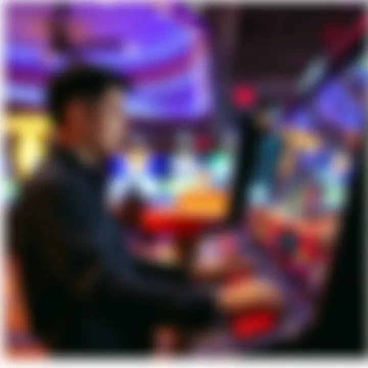 User Engagement User engaging with a modern casino platform