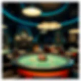 Luxurious interior of a poker room showcasing modern design and comfort