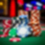 Diverse poker chips representing various buy-in levels