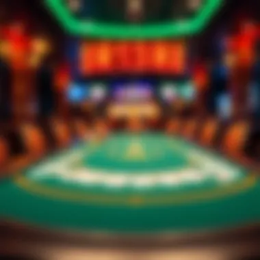 Welcoming Poker Table for Newcomers at the Casino An inviting poker table ready for new players to join the game