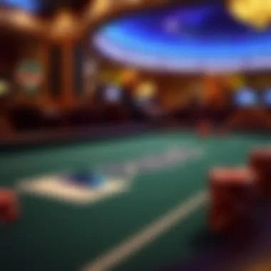 PayPal logo on a poker table