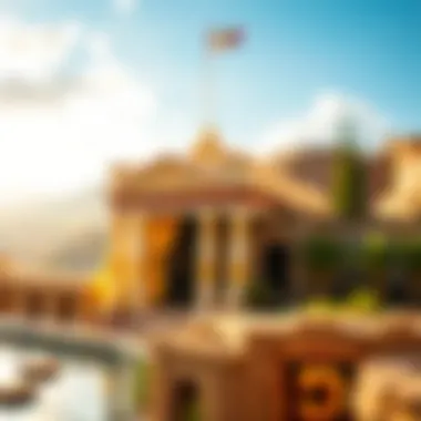 A Dive into the Visual Splendor of Pompeii Slots Illustration showcasing the vibrant graphics and themes of Pompeii slot games