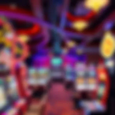 Interior Gaming Floor at Presque Isle Interior gaming floor filled with vibrant slot machines and table games