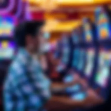 A player enjoying a slot machine with bonus rewards