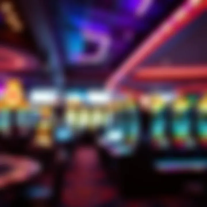 Technological Innovations in Casino Gaming A futuristic casino gaming environment enhanced by technology