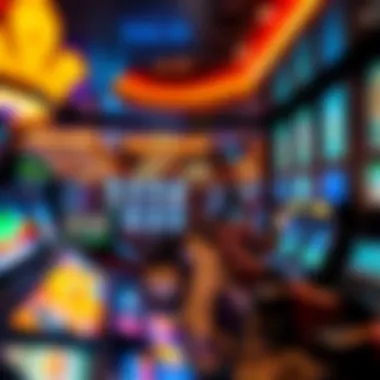 Luxurious Interior Design of the Gaming Area Luxurious interior of the gaming area