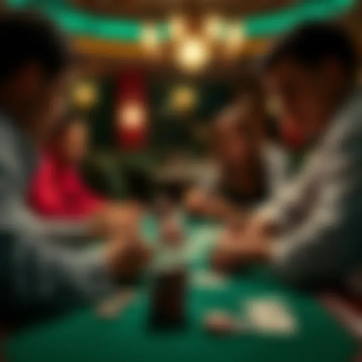 An Intense Game of Poker An intense game of poker being played among friends