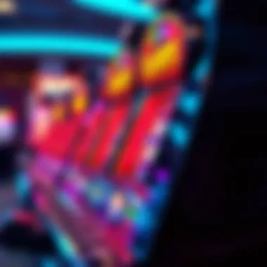 Close-up of a modern slot machine featuring advanced technology