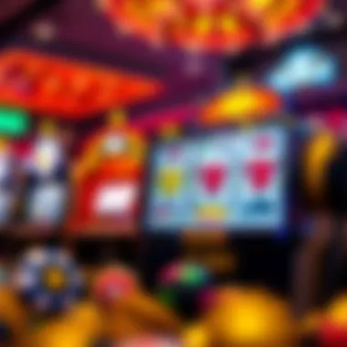 An assortment of enticing slot game icons and graphics