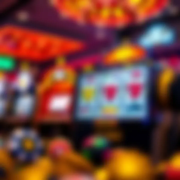 An assortment of enticing slot game icons and graphics