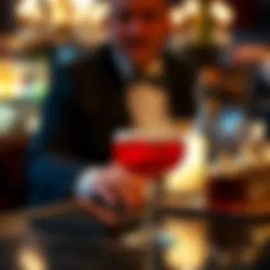 Craftsmanship in Every Sip Artisan cocktail served with a distinctive flair