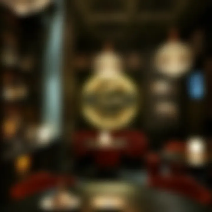 Vintage Elegance at the Speakeasy Elegant bar interior showcasing vintage decor