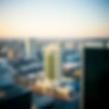 Aerial view of Atlantic City highlighting the casino's location