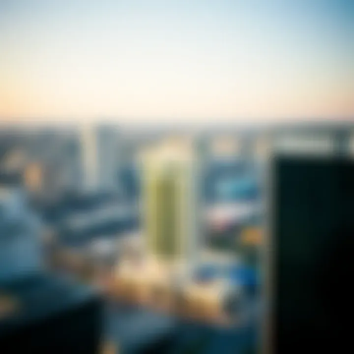 Aerial view of Atlantic City highlighting the casino's location