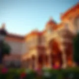 Architectural Splendor of the Taj Mahal Casino Exterior view of the Taj Mahal casino showcasing intricate architecture