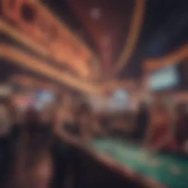 Crowd enjoying a night out in Las Vegas