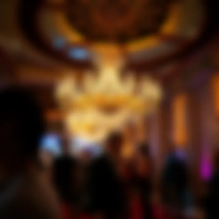 Cultural Events Under the Chandelier An event taking place under the Chandelier, illustrating its role in cultural experiences