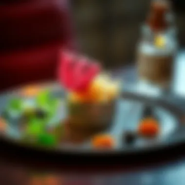 Gourmet Innovation on a Plate Artfully presented gourmet dish that symbolizes culinary innovation