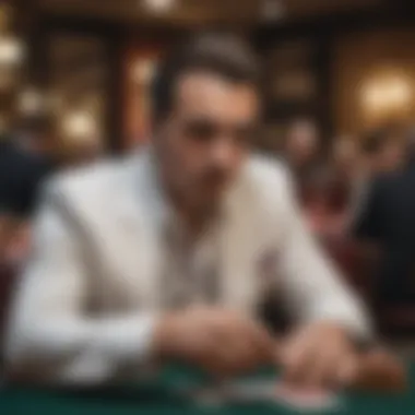 Player contemplating strategy in Double Joker Poker