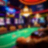 An immersive live blackjack gaming interface showcasing vibrant graphics and interactive elements.