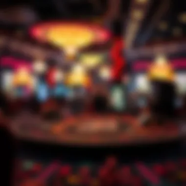 A digital landscape representing the technological frameworks that support live blackjack applications.