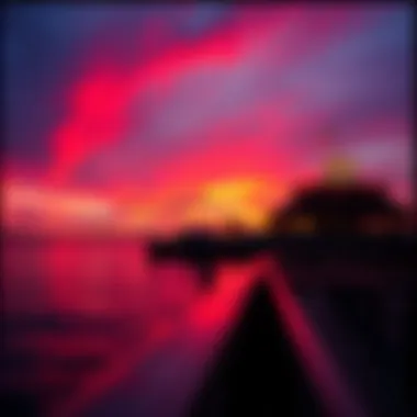 Stunning Sunset at the Isle of Capri Waterfront Beautiful sunset over the Isle of Capri waterfront