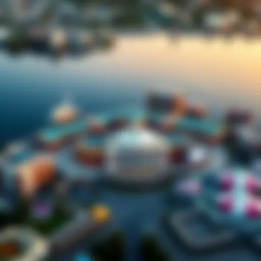 Aerial view of a prominent casino in New Zealand showcasing its architectural grandeur