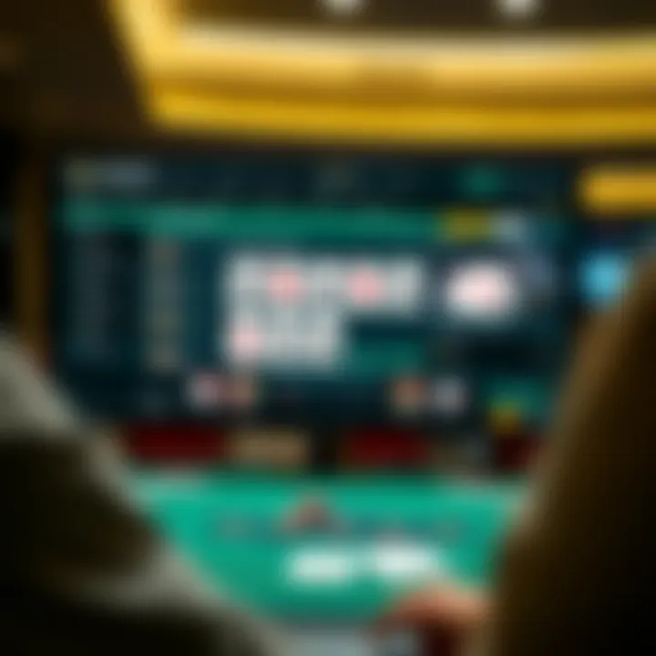 User Interface of Prominent Poker Platform Overview of a top US poker site interface