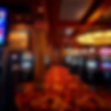 Cultural artwork displayed within a Navajo casino reflecting heritage