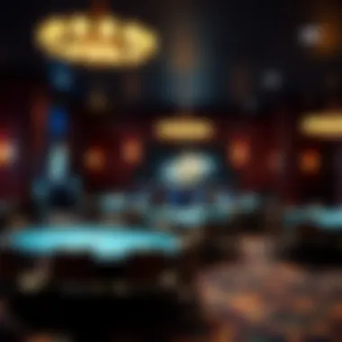 Ambiance of the Poker Room Interior view of the poker room showcasing tables and ambiance