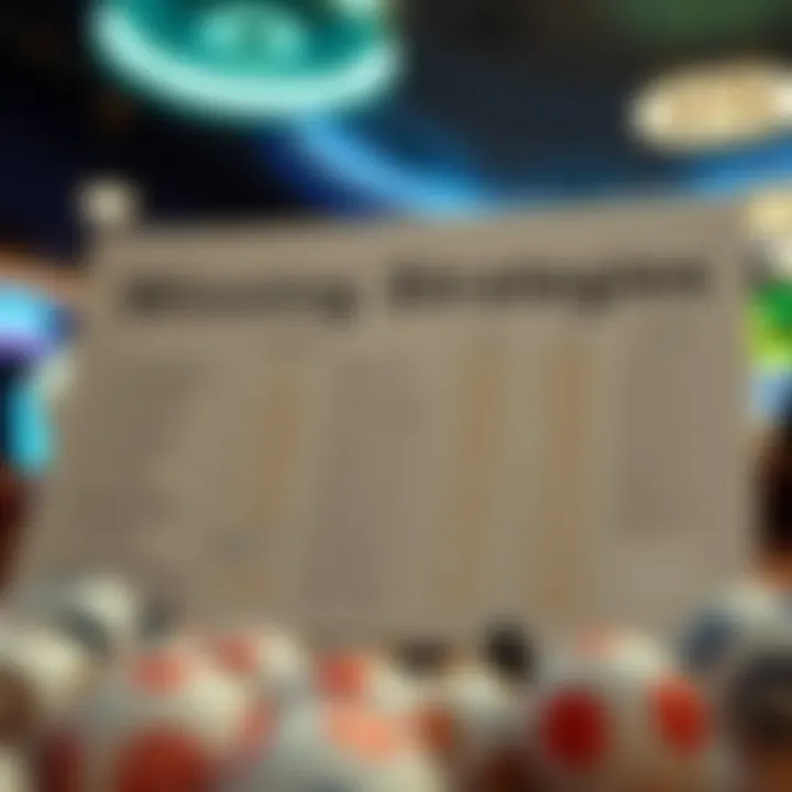 A chart illustrating strategies for winning at bingo