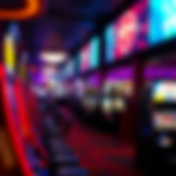 Exciting Gaming Atmosphere Vibrant gaming floor filled with diverse gaming options