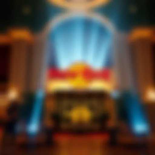 Luxurious lobby entrance of the Seminole Hard Rock Hotel