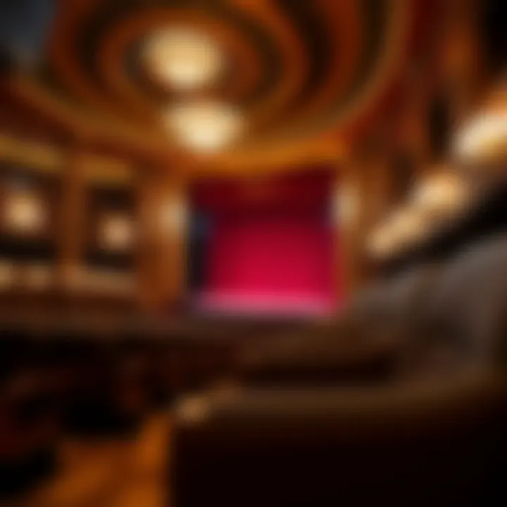 The Opulent Theater Setting of Wynn Luxurious interior of Wynn Hotel theater