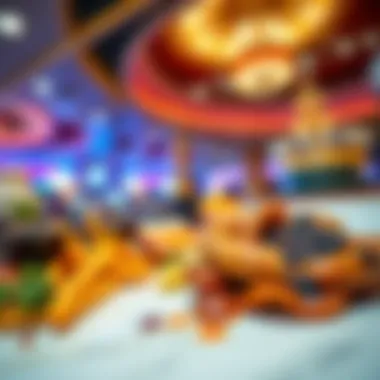 Gourmet Delicacies from Iconic Vegas Buffets A close-up of a gourmet dish from a Vegas buffet