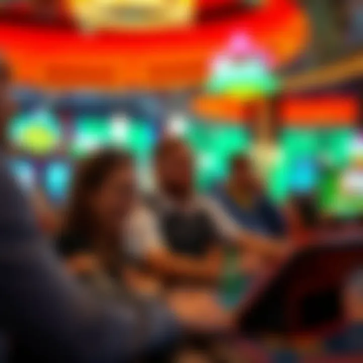 Engaged Casino Experience A group of players enjoying a casino experience