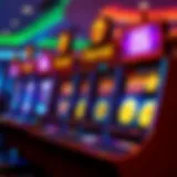 A vibrant display of fast fortune slots in action, showcasing dynamic graphics and quick spins