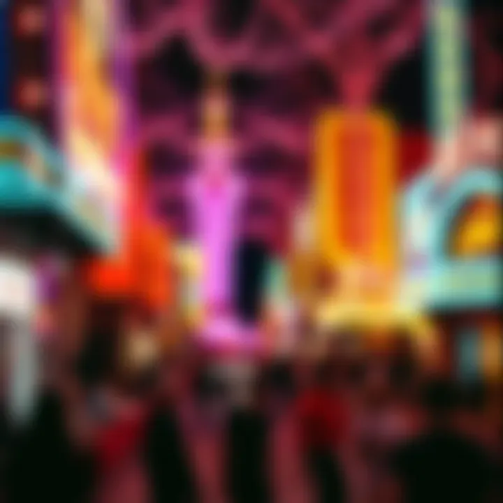 Artistic Representation of the Show Artistic representation of the Fremont Street Light Show