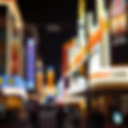 Captivating light display illuminating Fremont Street at night