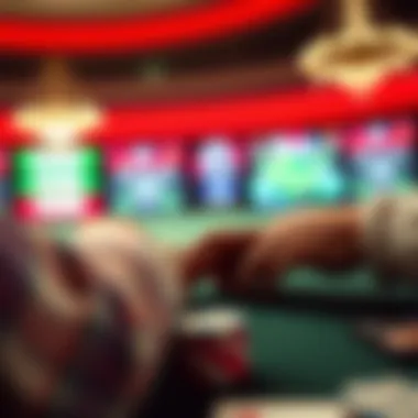 Visual representation of strategic gameplay in Full Tilt Poker