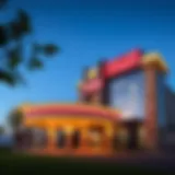 Exterior view of Gun Lake Casino showcasing its modern architecture