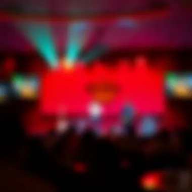 An engaging live performance stage with artists entertaining guests at Hard Rock Miami.