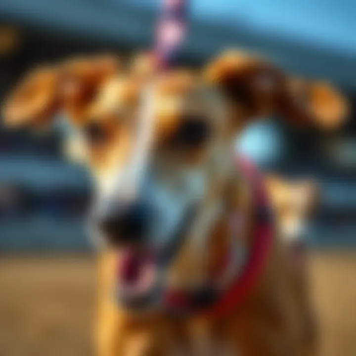 Athletic Greyhound Close-Up A close-up of a greyhound, illustrating the athleticism and elegance of these remarkable animals.