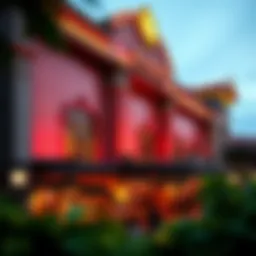 A captivating view of Jade Casino's exterior, showcasing its architectural elegance.