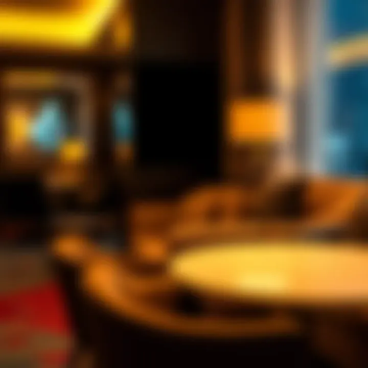 Comfortable seating arrangement in a smoking-friendly hotel